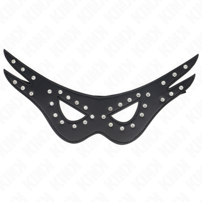 Kink Sexy Leatherette Eye Mask 27 x 13 cm - image 2