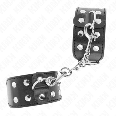 Kink Wristbands with Double Stud Lines, Black - image 3