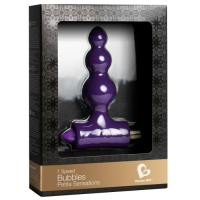 Rocks-Off Petite Bubbles Anal Stimulator, Lilac - image 2