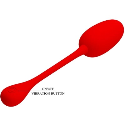 Pretty Love — Knucker Red Rechargeable Vibrating Egg - image 7