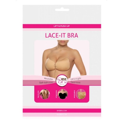 Bye Bra Lace-It Enhancement Push-Up Beige Cup C - image 2