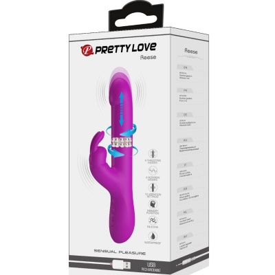 Pretty Love Reese Rabbit Vibrator with Rotation Purple - image 10