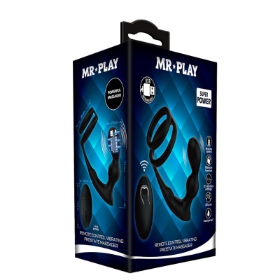 Mr Play Anal Plug & Penis Ring Vibrator - image 8