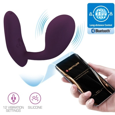 Pretty Love Baird G-Spot Vibrator 12 Functions Purple