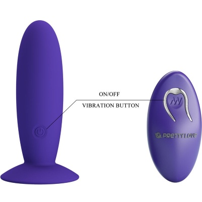Pretty Love Youth Plug Anal Vibrator Remote Violet - image 6