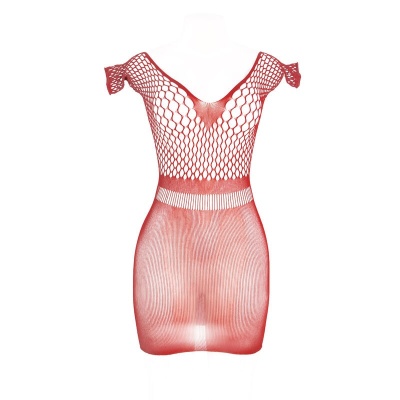 Subblime Short Red Crochet Grill Dress, One Size - image 4