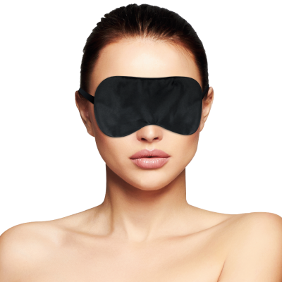 DARKNESS Satin Eye Mask Black - image 2