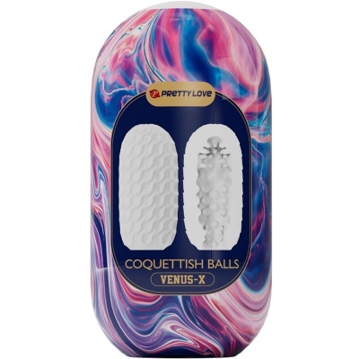 Pretty Love Coquettish Balls Silicone Masturbator - image 4