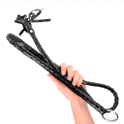 Kink Long Shiny Pvc Whip 138 Cm - image 3