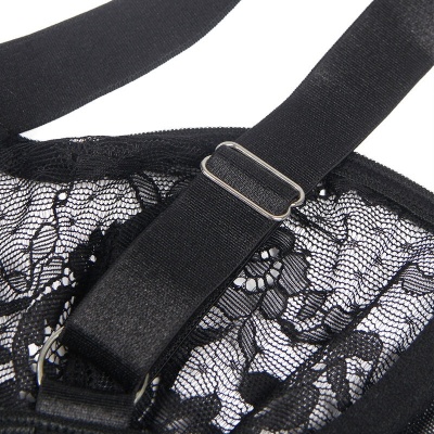 Subblime Teddy with Garter and Lace Detail Black S/M - image 9