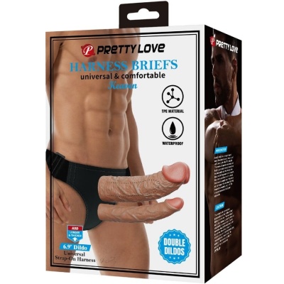 Pretty Love Keaven Double Dildo Harness - image 7