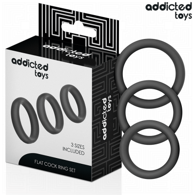 Addicted Toys Set of Flat Silicone Rings - image 2