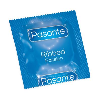 Pasante Ribbed Passion Dotted Condoms 3pk - image 2