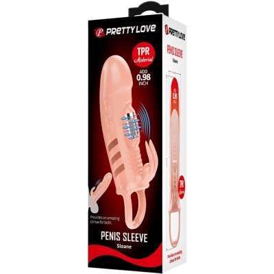 Pretty Love Sloane Natural Rabbit Penis Sheath - image 5