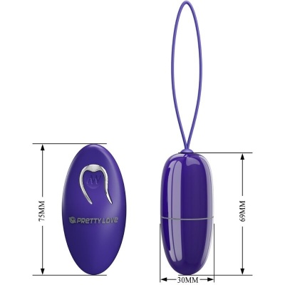 Pretty Love Selkie Violet Mini Vibrating Egg Remote - image 5