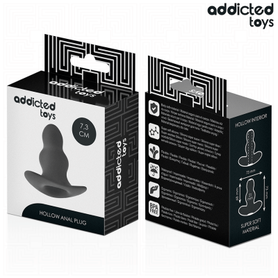 Addicted Toys Hollow Anal Plug Silicone S 7.3CM - image 7