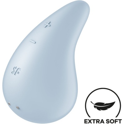Satisfyer Dew Drop Lay-On Clitoral Vibrator Blue