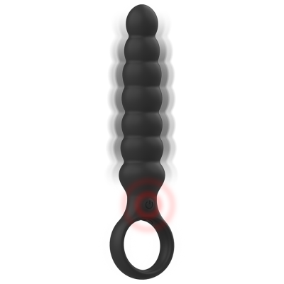 Black & Silver Bob Powerful Silicone Anal Vibrator Black & Silver Bob Powerful Silicone Anal Vibrator