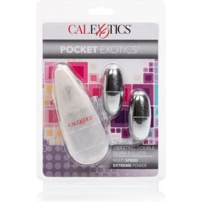 CalExotics Vibrating Bullets Silver Duo - image 3