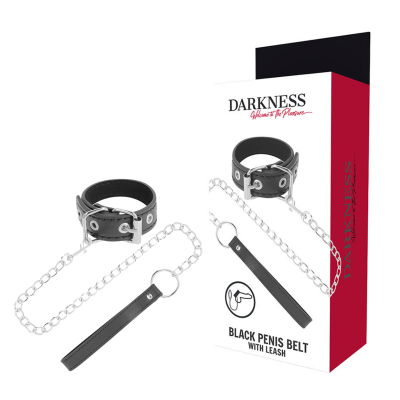 Darkness Penis Ring with Strap - image 1