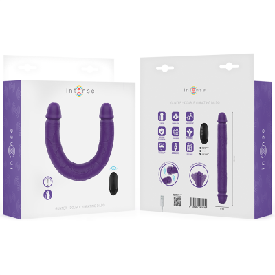 Intense Gunter Double Dildo Vibrator 40cm Purple - image 7