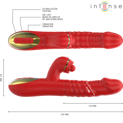 Intense Thalia Vibration & Thrust Vibrator Red - image 3
