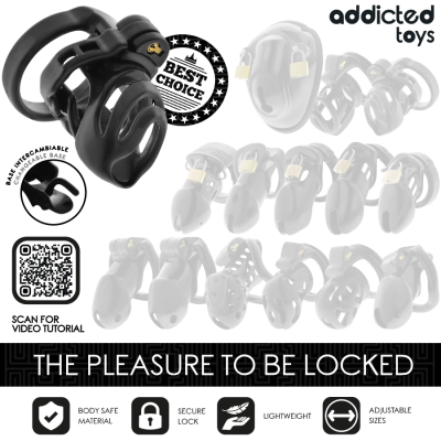 Addicted Toys Locked Eternal Lock Penis Cage 9cm - image 7