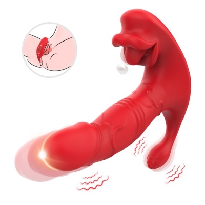 Armony Anal Vibrator Panty C and G-Spot Remote Control Red - image 2