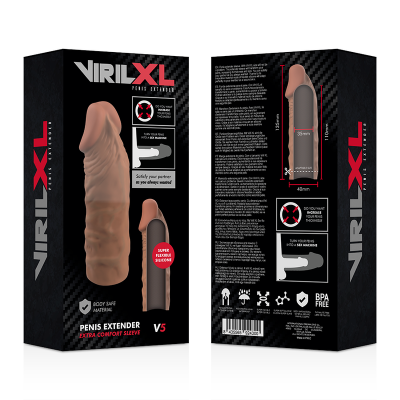 VirilXL Liquid Silicone Penis Extension V5, Brown - image 9