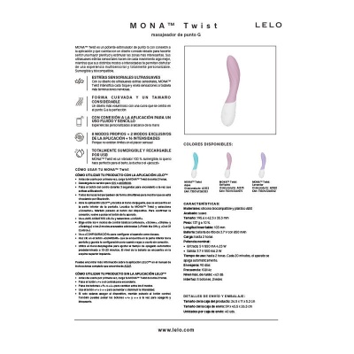 LELO Mona Twist G-Spot Vibrator Lavender - image 10