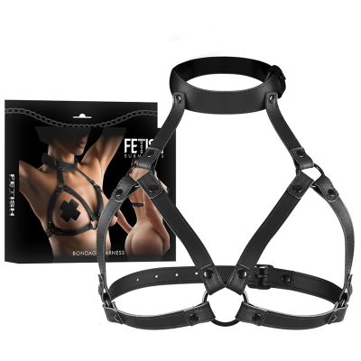 Fetish Submissive Chest and Neck Harness - image 2