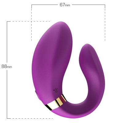 Armony Crescent Vibrator For Couples Remote Control Purple - image 3
