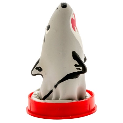 Condomerie Hand-Painted Novelty Condom Shark Model 1 - image 2