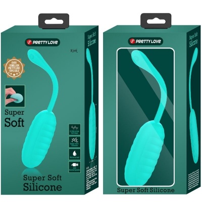 Pretty Love — Kirk Rechargeable Vibrating Egg Aqua Green - image 9