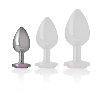 Aluminum Metal Anal Plug Pink Heart Size S - image 5
