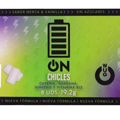 Wug On Energy Chewing Gum 8 Pack
