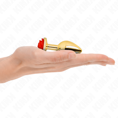 Kink Gold Rose Red Anal Plug Small
