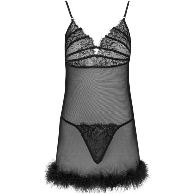 Livco Corsetti Zerunam Babydoll + Thong Set Black - image 3