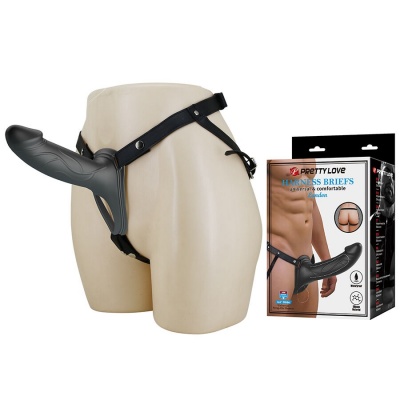 Landon Black Vibrating Strap-On - image 2