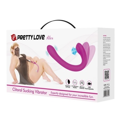 Pretty Love Alex Vibrator and Clitoral Sucker Lilac - image 6