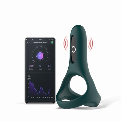 Foto van Magic Motion - Rise Smart Vibrerende Cockring - Groen