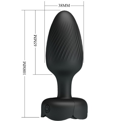 Pretty Love Varian LED Anal Plug Black 10.8CM - image 6