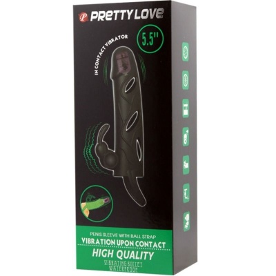 Pretty Love Silicone Penis Sleeve 14cm - image 8