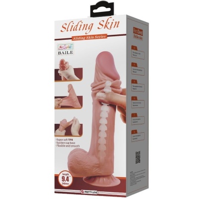 Pretty Love Sliding Skin Dildo Brown 24 CM - image 6
