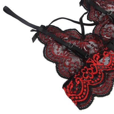 Sublime Lace Top and Thong Panty Set L/XL - image 6