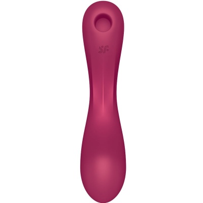 Satisfyer Curvy Trinity 1 Air Pulse Vibrator Red - image 4