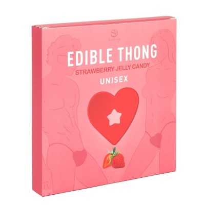 Secret Play Heart-Shaped Strawberry Edible Thong
