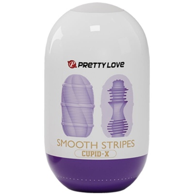 Pretty Love Smooth Stripes Cupid Masturbator Egg - image 3