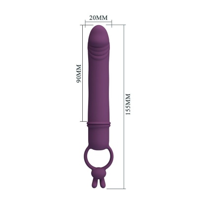 Pretty Love - Cora Vibrator Penis Form With Resistance Ring - image 8