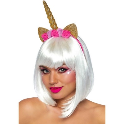 Leg Avenue Unicorn Flower Headband Gold Leg Avenue Unicorn Flower Headband Gold